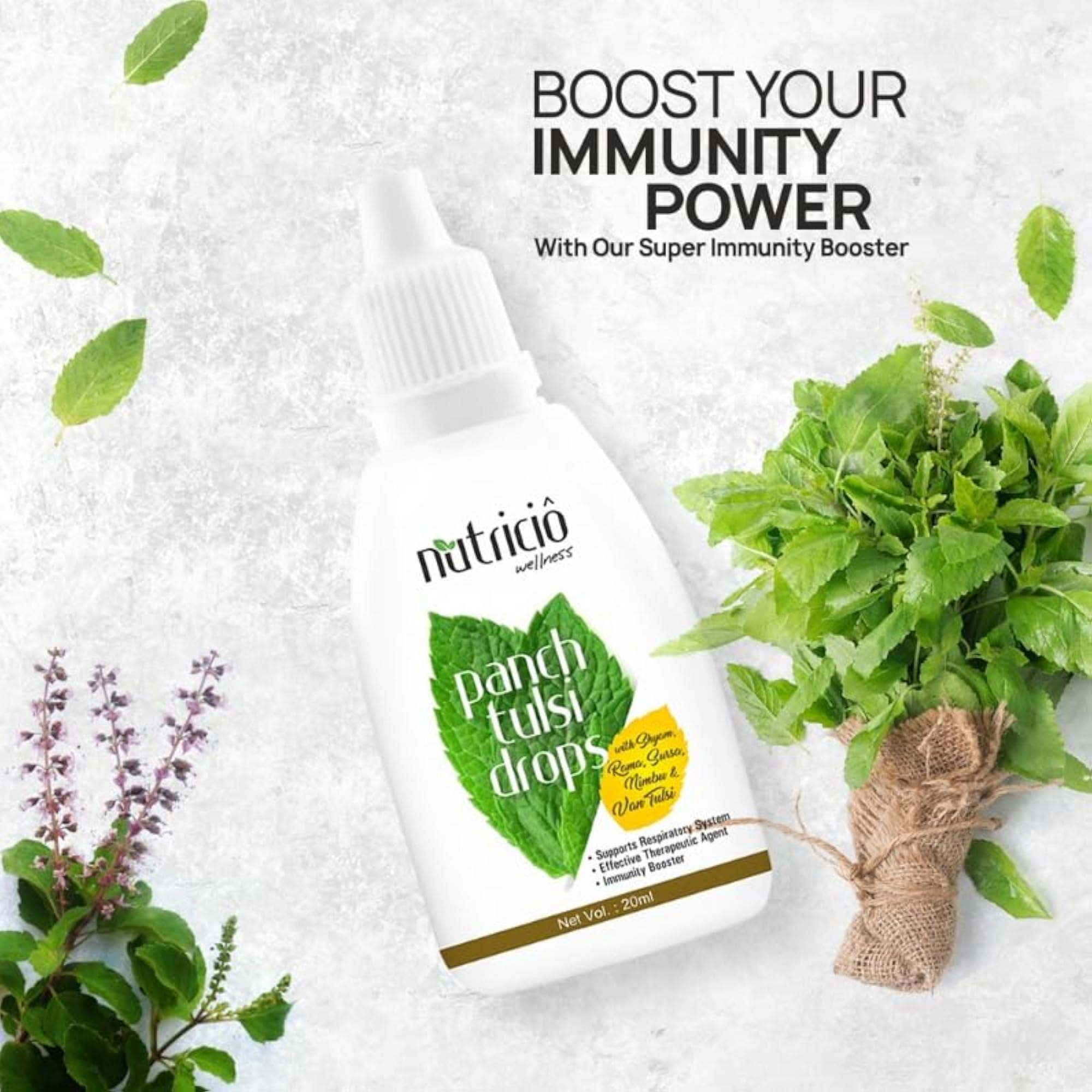 Nutricio Panch Tulsi Drop Immunity Booster, 20 ML